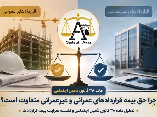 صویر شاخص تفاوت حق بیمه قراردادهای عمرانی و غیرعمرانی و مقایسه نحوه محاسبه و اعمال ضرایب بیمه بر اساس ماده ۳۸ قانون تأمین اجتماعی